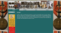 Desktop Screenshot of militaria-1418.com